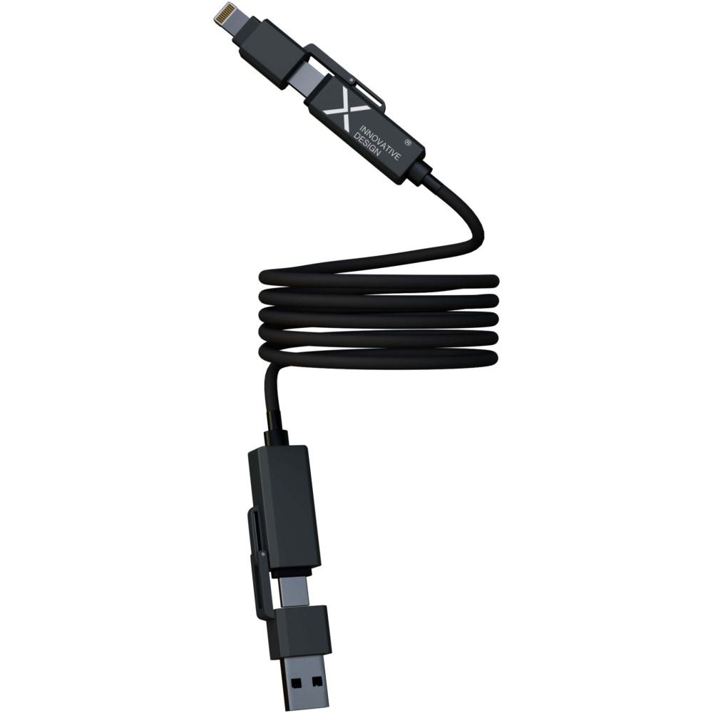 Logotrade Werbeartikel das Foto: SCX.design C59 100 W magnetisches Silikon Ladekabel