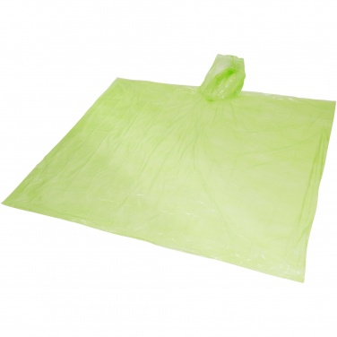 Logo trade advertising products picture of: Ziva disposable rain poncho with storage pouch