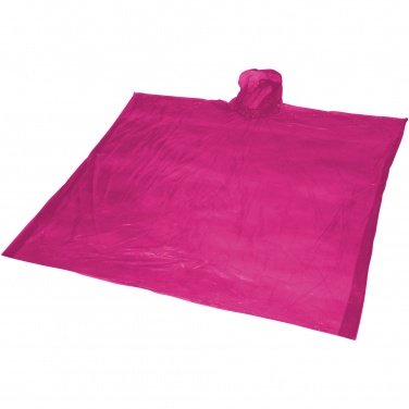 Logo trade promotional gifts image of: Ziva disposable rain poncho with storage pouch