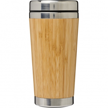 Logo trade promotional giveaways picture of: Bambus 450 ml tumbler with bamboo outer