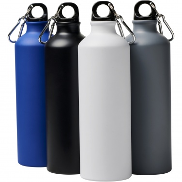 Logo trade corporate gifts image of: Oregon 770 ml matte water bottle with carabiner