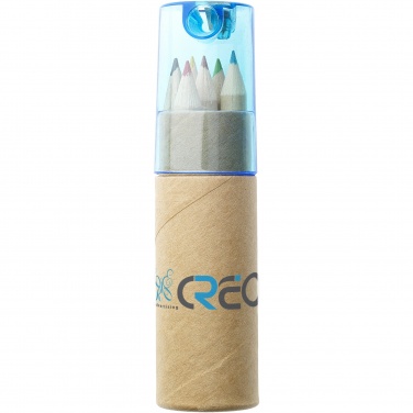 Logo trade promotional products image of: Kram 6-piece coloured pencil set