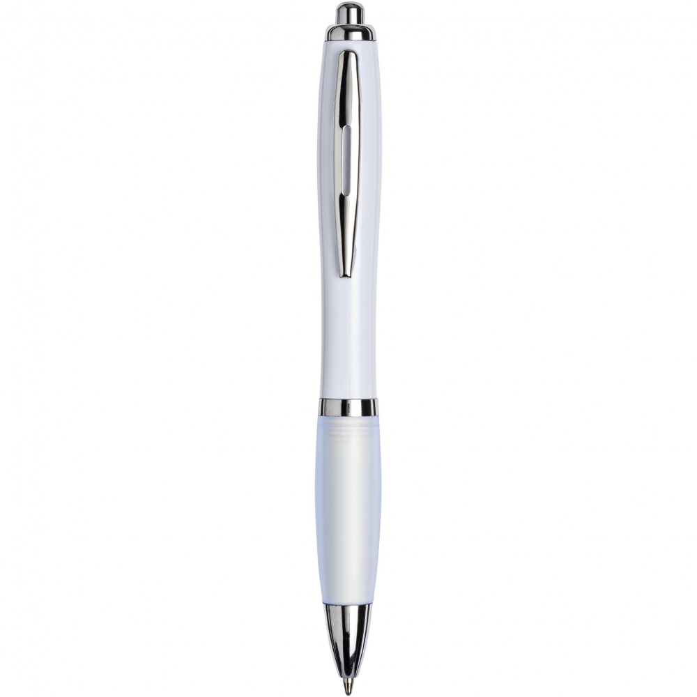 Logo trade promotional gifts image of: Nash ballpoint pen with coloured barrel and grip