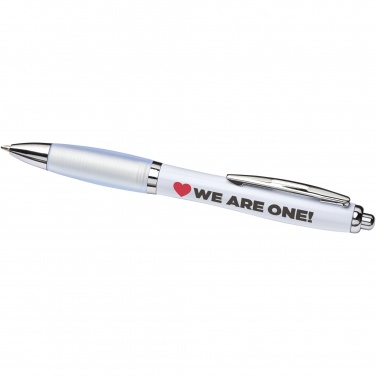 Logo trade promotional merchandise picture of: Nash ballpoint pen with coloured barrel and grip