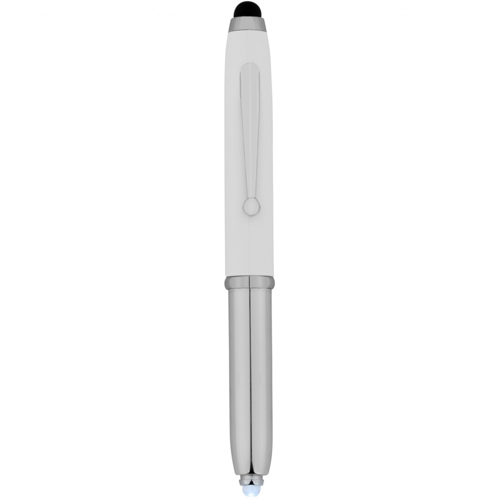 Logo trade promotional item photo of: Xenon stylus ballpoint pen with LED light