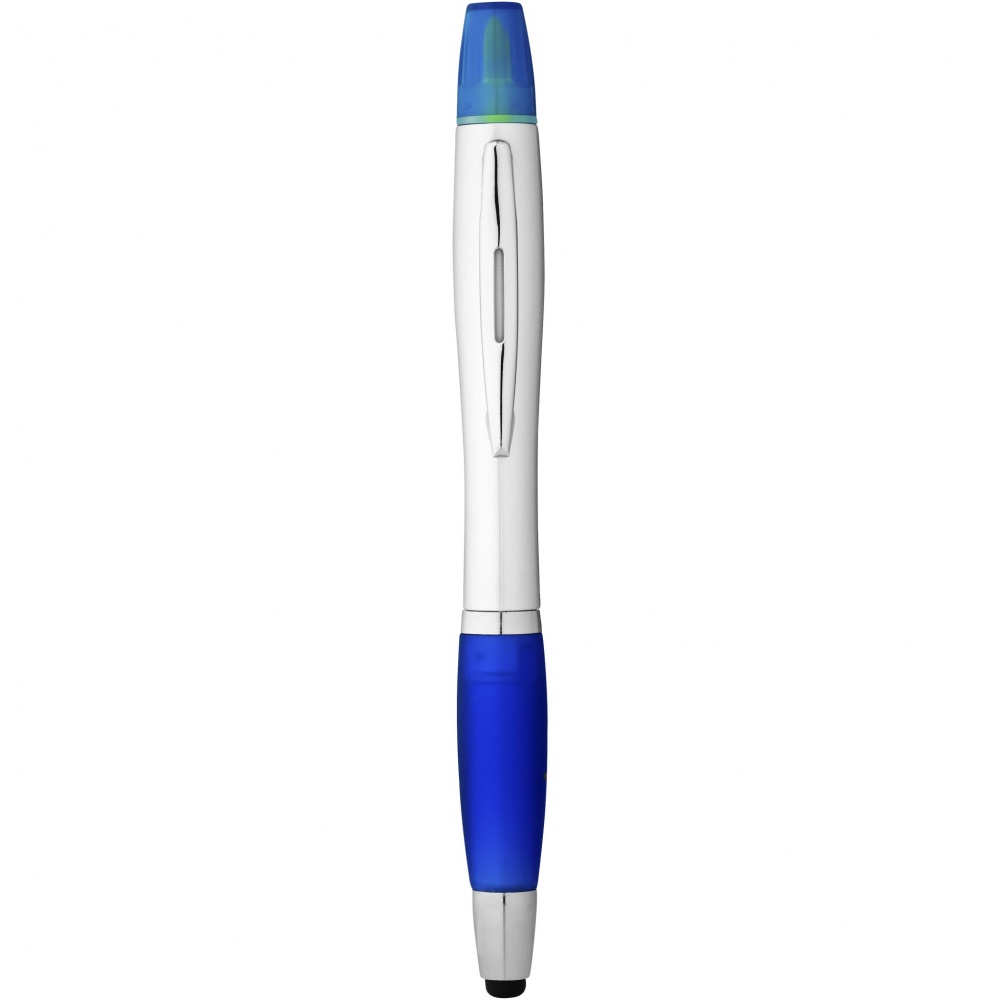 Logo trade advertising products image of: Nash stylus ballpoint pen and highlighter