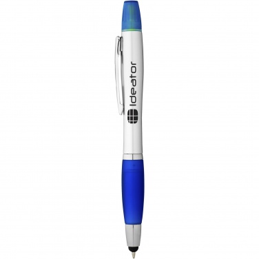 Logo trade promotional merchandise picture of: Nash stylus ballpoint pen and highlighter