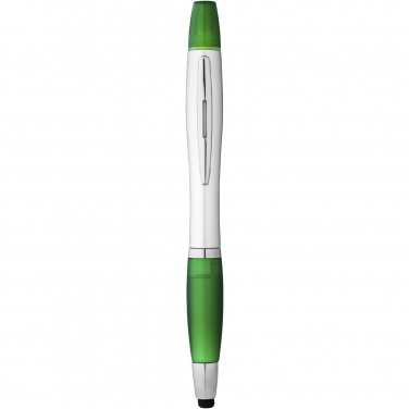 Logo trade promotional gifts image of: Nash stylus ballpoint pen and highlighter