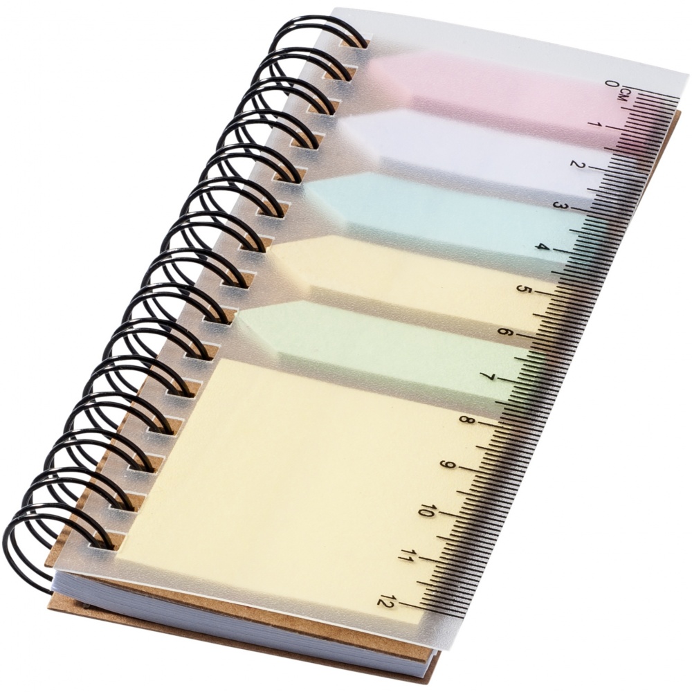 Logotrade promotional giveaways photo of: Spinner spiral notebook with coloured sticky notes