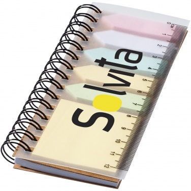 Logotrade promotional merchandise photo of: Spinner spiral notebook with coloured sticky notes