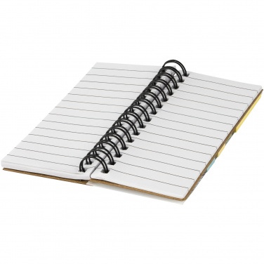 Logo trade promotional gifts picture of: Spinner spiral notebook with coloured sticky notes