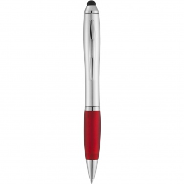 Logo trade promotional products picture of: Nash stylus ballpoint with coloured grip