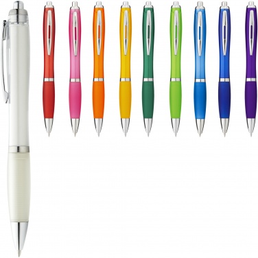 Logotrade promotional giveaways photo of: Nash ballpoint pen coloured barrel and grip