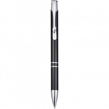 Logotrade promotional products photo of: Moneta aluminium click ballpoint pen (blue ink)