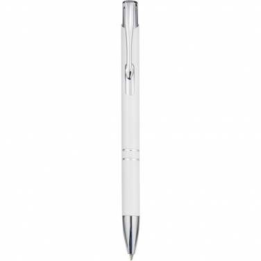 Logo trade corporate gifts image of: Moneta aluminium click ballpoint pen (blue ink)