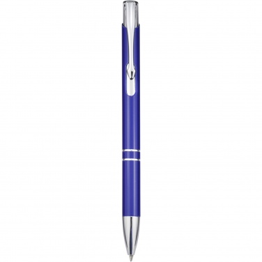 Logotrade corporate gift image of: Moneta aluminium click ballpoint pen (blue ink)