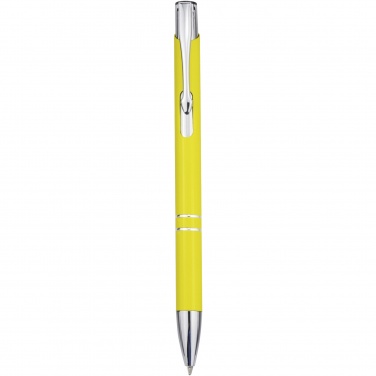 Logo trade advertising products image of: Moneta aluminium click ballpoint pen (blue ink)