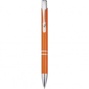 Logo trade promotional giveaways picture of: Moneta aluminium click ballpoint pen (blue ink)