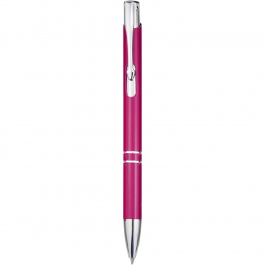 Logo trade advertising products picture of: Moneta aluminium click ballpoint pen (blue ink)