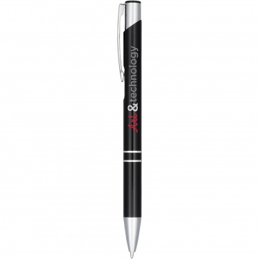 Logo trade corporate gift photo of: Moneta anodized aluminium click ballpoint pen