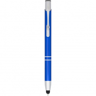 Logo trade promotional merchandise photo of: Moneta anodized aluminium click stylus ballpoint pen