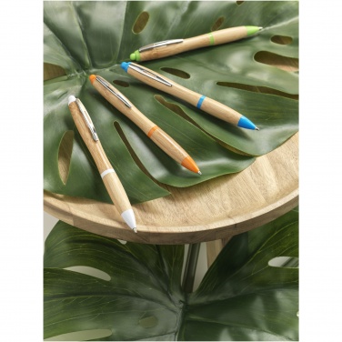 Logo trade promotional item photo of: Nash bamboo ballpoint pen