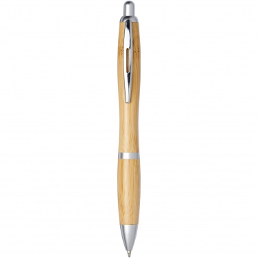 Logo trade corporate gift photo of: Nash bamboo ballpoint pen
