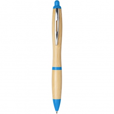 Logo trade corporate gifts picture of: Nash bamboo ballpoint pen