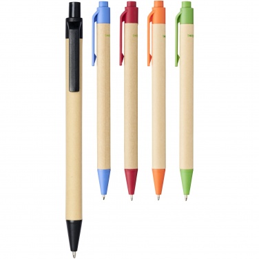 Logotrade corporate gift picture of: Berk recycled carton and corn plastic ballpoint pen
