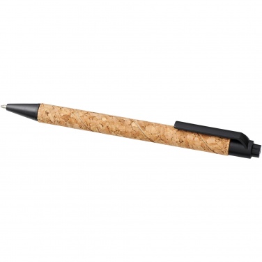 Logo trade advertising product photo of: Midar cork and wheat straw ballpoint pen