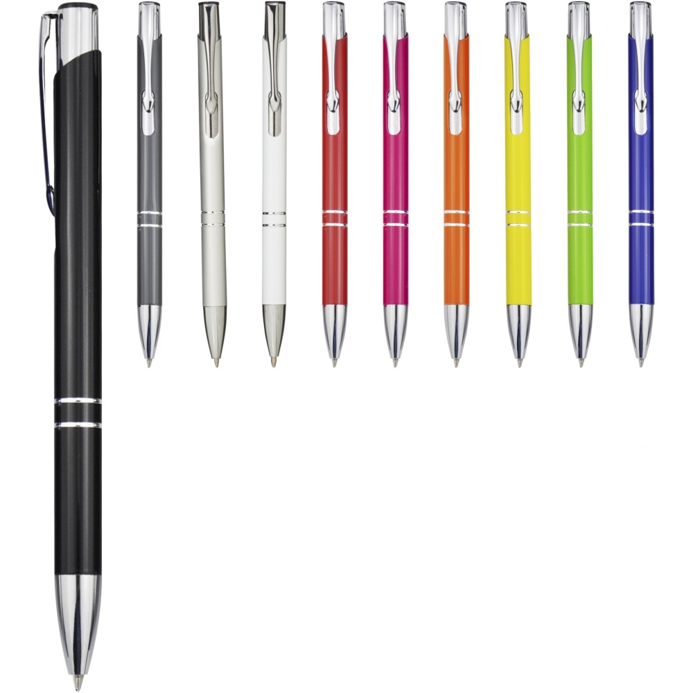 Logo trade promotional items picture of: Moneta aluminium click ballpoint pen (black ink)