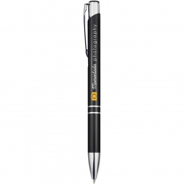Logotrade corporate gift picture of: Moneta aluminium click ballpoint pen (black ink)