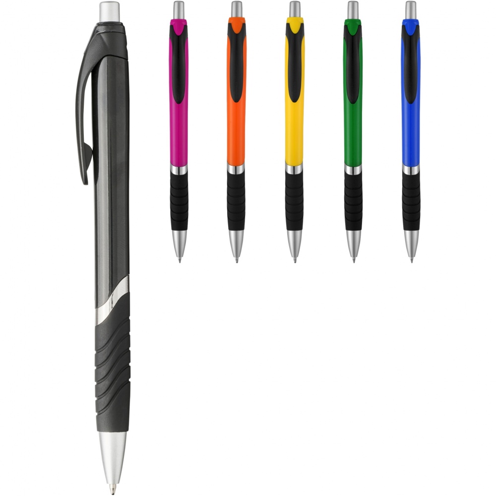 Logotrade promotional gift image of: Turbo ballpoint pen with rubber grip