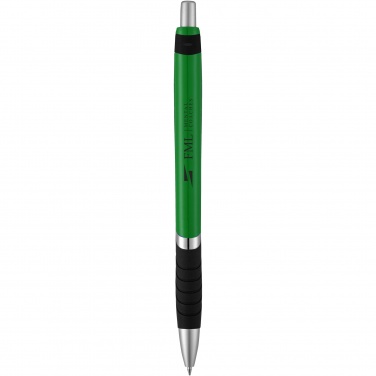 Logo trade promotional gift photo of: Turbo ballpoint pen with rubber grip
