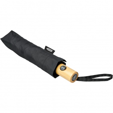 Logo trade promotional giveaway photo of: Bo 21" foldable auto open/close recycled PET umbrella