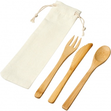 Logotrade promotional giveaways photo of: Celuk bamboo cutlery set