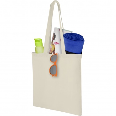 Logo trade promotional giveaway photo of: Carolina 100 g/m² cotton tote bag 7L