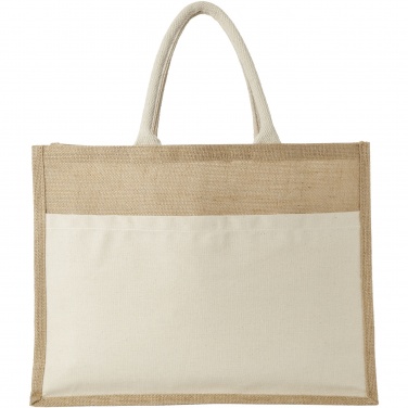 Logo trade advertising product photo of: Mumbay cotton pocket jute tote bag 18L