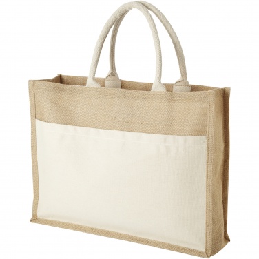 Logotrade business gifts photo of: Mumbay cotton pocket jute tote bag 18L