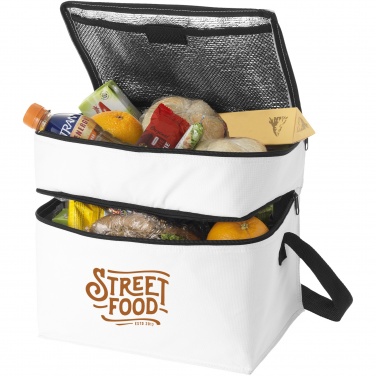 Logo trade promotional merchandise image of: Oslo 2-zippered compartments cooler bag 13L