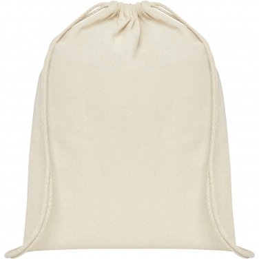 Logo trade promotional giveaways image of: Oregon 100 g/m² cotton drawstring bag 5L
