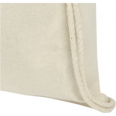 Logo trade promotional gift photo of: Oregon 100 g/m² cotton drawstring bag 5L