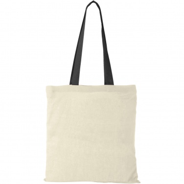 Logo trade business gift photo of: Nevada 100 g/m² cotton tote bag coloured handles 7L