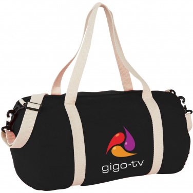 Logo trade advertising products picture of: Cochichuate cotton barrel duffel bag 25L