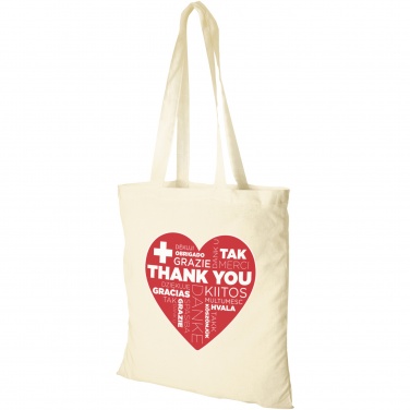 Logo trade corporate gift photo of: Peru 180 g/m² cotton tote bag 7L