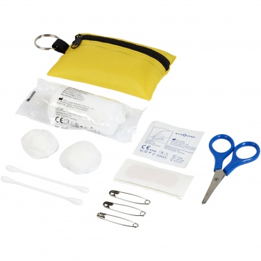 Logo trade promotional items image of: Valdemar 16-piece first aid keyring pouch