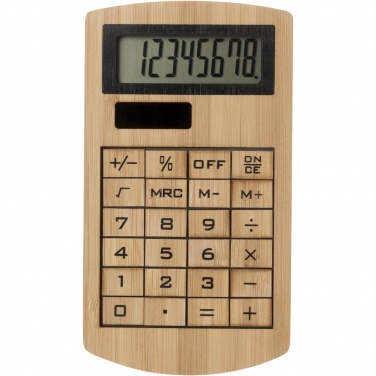 Logo trade corporate gifts picture of: Eugene calculator made of bamboo