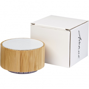 Logo trade promotional merchandise photo of: Cosmos bamboo Bluetooth® speaker