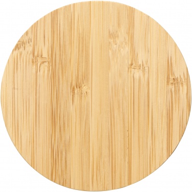 Logo trade business gifts image of: Essence 5W bamboo wireless charging pad
