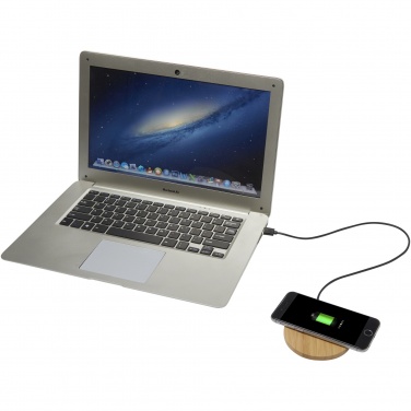 Logotrade promotional merchandise image of: Essence 5W bamboo wireless charging pad
